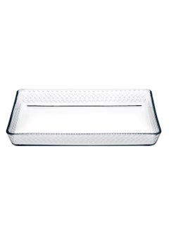 اشتري Borcam Rectangular Glass Baking Tray, 2850 Ml Capacity, 45 Mm Height, 370X240 Mm Diameter - Clear في الامارات