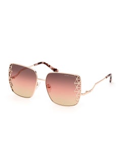 Buy Women's UV Protection Square Shape Metal Sunglasses GM082928T59 - Lens Size: 59 Mm - Shiny Rose Gold in UAE