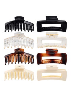 Buy Ceetug Hair Claw Clips 8 PCS Large 4.3 Inch Non Slip Claw Clips for Long Thick Hair in UAE