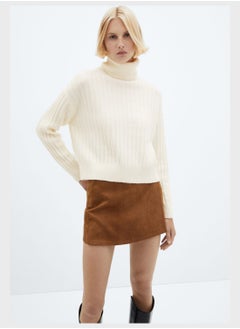 Buy Turtle Neck Ribbed Sweater in UAE