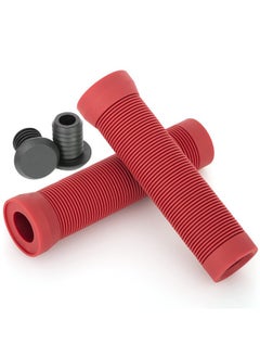 اشتري Handle Bar Grips 150Mm 2Pcs Soft Tpr Grips For Pro Stunt Trick Scooter Bars And Bmx/Mtb Bikes Bars (Red) في الامارات