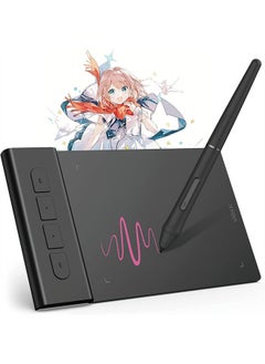 اشتري VEIKK VK430 Drawing Tablet 4x3 inch OSU Tablet, Portable Computer Graphics Tablets with 4 Shortcut Keys 8192 Levels Battery-Free Stylus Pen, Compatible with Mac/Windows/Android/Chrome/Linux في الامارات