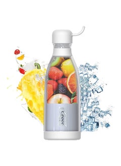 اشتري Fresh Juice Blender, Juice Blender Bottle Portable, Multifunctional Personal Blender, Personal Mixer Fruit Rechargeable with USB Rechargeable, Mini Blender Bottle for Smoothie Fruit Milk Shakes, 300ML في مصر