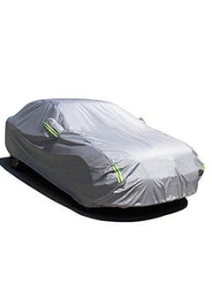 Buy Waterproof car cover with reflectors, two layers, fits many cars, L-MT best buy in Egypt