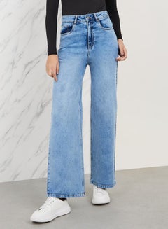 اشتري High Rise Straight Fit Ankle Length Jeans في السعودية