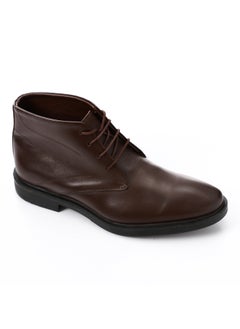 Buy Round Toecap Shape Slip-On  Leather Men Boots in Egypt