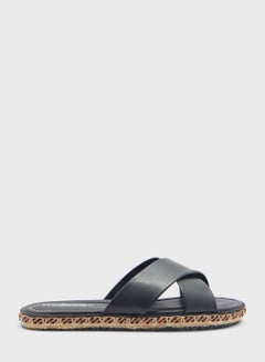 Buy Eileen Cross Strap Flat Sandals in UAE