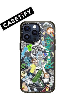 Buy Apple iPhone 14 Pro Case,Rick and Morty Stick Magnetic Adsorption Phone Case - Semi transparent in UAE