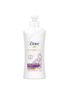 Buy Dove Beautiful Curls Leave In infused with Aloe Vera & Jojoba Oil, to nourish your curls and lock in moisture without weighing it down, for 72 hours frizz free 300ml in Egypt