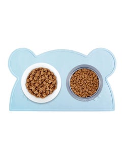 Buy 1 Piece Silicone Bowl Mat for Pets, Cute Little Panda Dog Pad Washable Waterproof Portable, Non-Slip Easy to Clean Prevent Water and Food Spilling Pet Feeding Placemat in Saudi Arabia