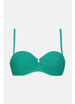 اشتري Women Padded Textured Bikini Top, Green في السعودية