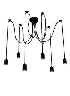 Buy Classic Spider pendent Lamps, Ajustable DIY Ceiling Spider Light E27, Rustic Chandelier, Industrial Hanging Light Dining Hall Bedroom Hotel Decoration, 6 Arms in Saudi Arabia