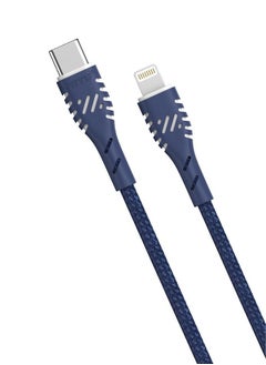 Buy 1m Nylon Type C to iPhone 20W Lightning Data Charging Cable in Saudi Arabia