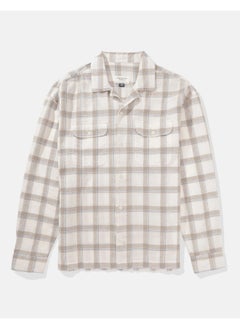 اشتري AE Linen-Blend Long-Sleeve Button-Up Shirt في الامارات