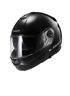 Buy LS2 HELMET FF325 STROBE Modular Convertable Face Racing Helmet - Size Medium - Color Black in Egypt