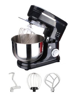 Buy Electric dough machine with beater, splash guard 6 speeds and 5 liter bowl Multi purpose in Saudi Arabia