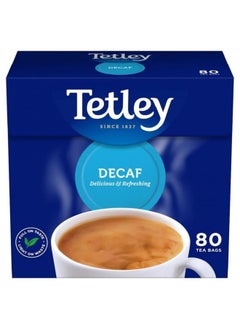 Buy 1 X Tetley Tea Bags Decaffeinated 80 250g in UAE