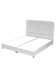 Buy Leen | Velvet Bed Frame - White in Saudi Arabia