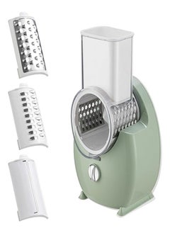 Buy Electric Cheese Grater Shredder One-Touch Control Cordless Rotary Automatic Electric Slicer Shredder with 3 Free Attachments for Vegetables Cheeses in Saudi Arabia