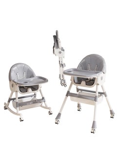 Buy 4 in 1 Foldable Baby Dining Chair, Reclining and Height Adjustable Dining Chair for Baby, with Detachable and Removable Dining Table in Saudi Arabia