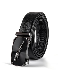 اشتري 105CM Automatic Buckle Layer Cowhide Belt For Mens Belt في الامارات