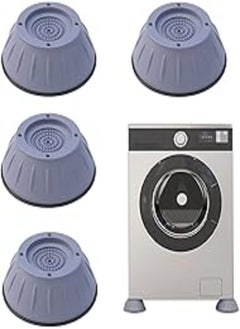 Buy Yaclonq 4pcs shock and noise cancelling washing machine support, washer and dryer anti-vibration pads, anti-walk dryer anti-vibration pads,washing machine stabilizer (grey) in Egypt