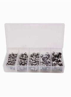 Buy Fishing Weights Sinkers Kit, 100cs Round Split Shot Sinker, Egg 100pcs Sinkers, Plain Lead, Sinker Removable Weight in Saudi Arabia