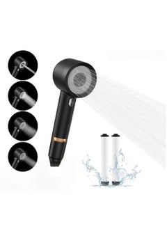 اشتري OUYoo High Pressure Handheld Shower Head  4 Modes Water Saving Filter, Pause Switch, Luxury Black Showerhead for Healthier Bathing Experience في الامارات