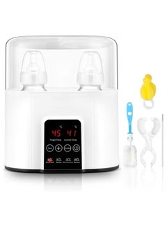 Buy Baby Bottle Warmer, for Frozen Breast Milk & Formula Baby Food Heater & Steam Sterilizer with Cleaning Brush nd Safe Auto-shutoff & Timer Temperature in UAE