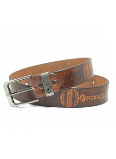 اشتري Force Genuine Leather Belts for men Casual Printed 40MM Belt men STL HQFR-555 (Tan) by Milano Leather في الامارات