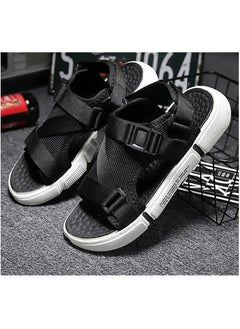 اشتري Fashion Sandals Arch Support Slides Flat Sandals Mesh Breathable Beach Sandals Non-Slip Slip on Shoes(Size 42) في الامارات