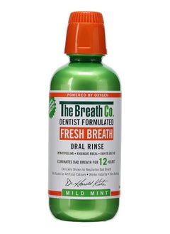 Buy The Breath Co Fresh Breath Oral Rinse  Alcohol-Free Oral Mouthwash for 12 Hours of Fresh Breath - Mild Mint Flavour, 500 ml in UAE