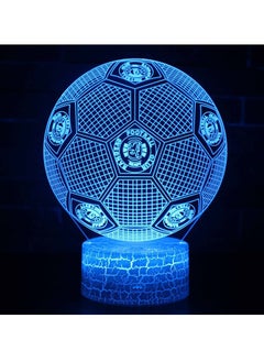 Buy Five Major League Football Team 3D LED Multicolor Night Light Touch 7/16 Color Remote Control Illusion Light Visual Table Lamp Gift Light Team Rangers Football Club in UAE