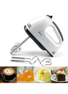 Buy Hand Mixer Professional Electric Handheld Mixer 7 Speed Function Includes Stainless Steel Beaters & Dough Hooks Whisk Kneaders for Kitchen Baking Cooking in UAE