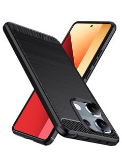 Buy Phone Case for Xiaomi Poco M6 Pro 4G Soft TPU Brushed Texture Anti-Slip in Saudi Arabia