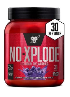 Buy Bsn N.o.-Xplode Legendary Pre-workout Supplement With Creatine Grape 30 Servings 555 Gram in UAE