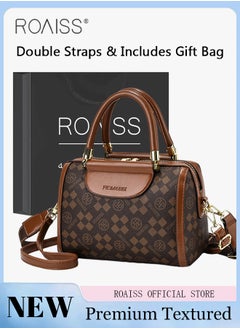 Buy Elegant Exquisite Handbags for Women Letter Pattern Ladies Shoulder Crossbody Bags Gifts for Mom Wife with Silk Scarf and Gift Bag Suitable for Birthday Gift Anniversary or Ramadan in Saudi Arabia