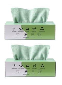 اشتري ECVV Microfiber Cleaning Cloth Rags in A Box (2 Pack - 40 Count) -7.9" x 7.9" Reusable Wipes for Cleaning - Edgeless Terry Towels, Small Cleaning Cloths for Home, Kitchen and Car (Random Color) في السعودية