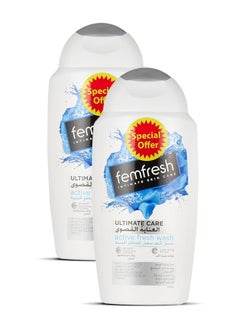 Buy Intimate Active Fresh Wash 2x250ml in UAE