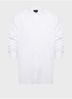 Buy Plus Size Classic Casual Pure Cotton Shirt in UAE