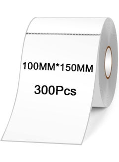 Buy Thermal Printing Label Roll Set White 100 x 150mm in Saudi Arabia