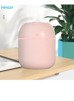 Buy Mini Humidifier Diffuser 220ml Portable Air Humidifier Mini Ultrasonic Nebulizer USB Air Small Humidifier Desktop  Low Noise Household Air Humidifiers, Mist Sprayer for Car, School, Home, Travel. Pink in UAE