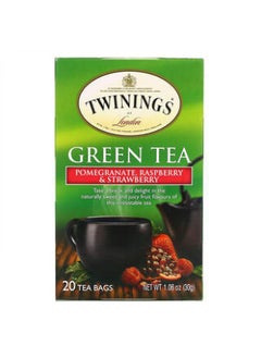 Buy Twinings, Green Tea, Pomegranate, Raspberry & Strawberry, 20 Tea Bags, 1.06 oz (30 g) in UAE