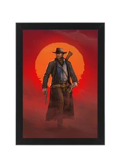 اشتري Arthur Red Dead Redepmtion Illustration Wall Art Poster Frame في مصر