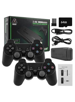 Buy Wireless HDMI High-Definition Game Console,Built-in 10000+ Games with Hidden USB Flash Drive Design ,Plug and Play Video Game Stick,Supports 9 emulators, 64G in UAE