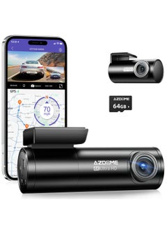 Buy Car Dash Camera Car DVR 4K Ultra HD Video Recording Dash Cam Dual Camera App Control WiFi/GPS AZDOME M300S in Saudi Arabia