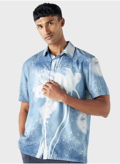 Buy Textured Regular Fit Shirt in UAE