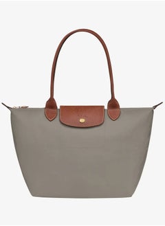 Buy Longchamp women's oversized tote bag, handbag, shoulder bag gray classic style in Saudi Arabia