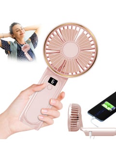 اشتري Portable Mini Handheld USB Rechargeable Fan for Travel في السعودية