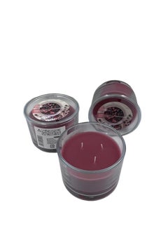 Buy 3-Wick Premium Candle Cup Home Fragrance Original Pomegranate & Raspberry in Saudi Arabia